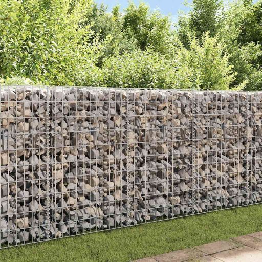 vidaXL Gabion basket 450x30x100 cm galvanized steel