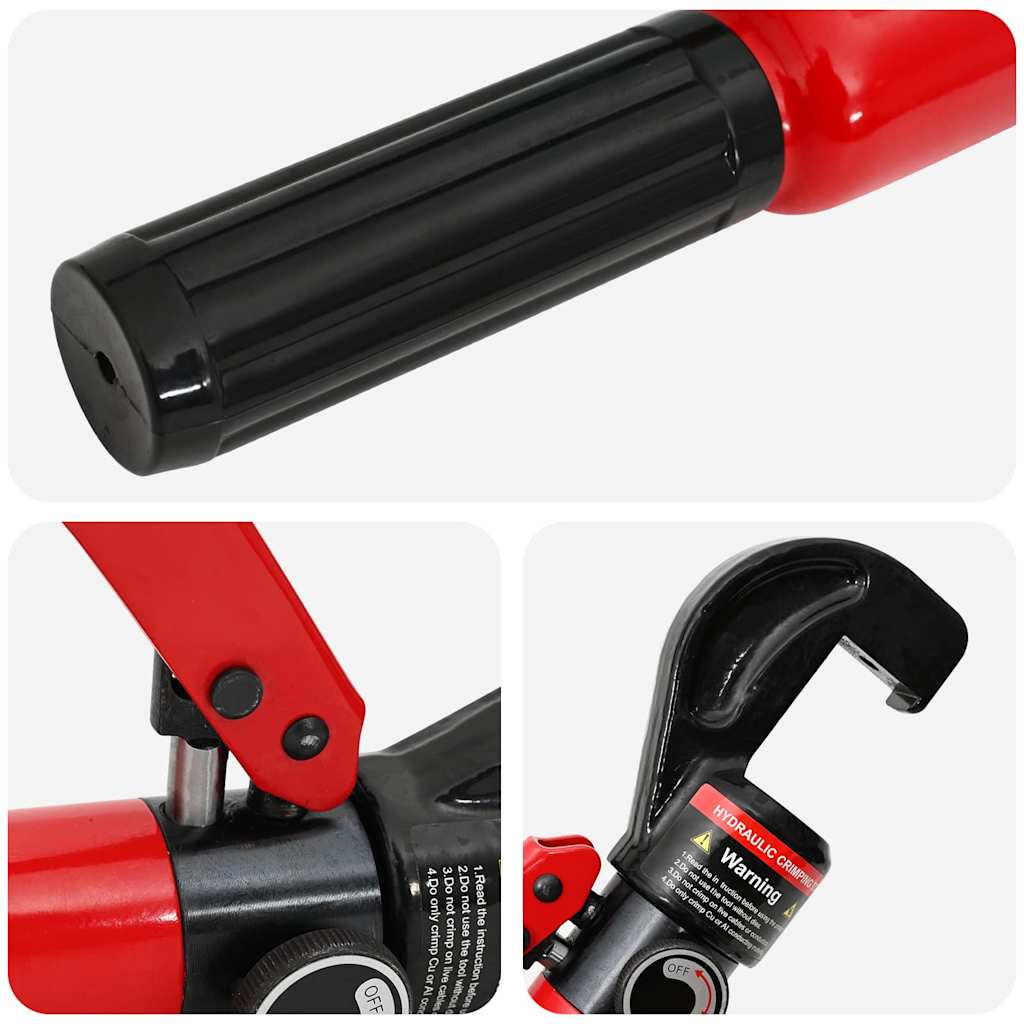 vidaXL Krimptang hydraulisch 4-6-8-10-16-25-35-70 mm²