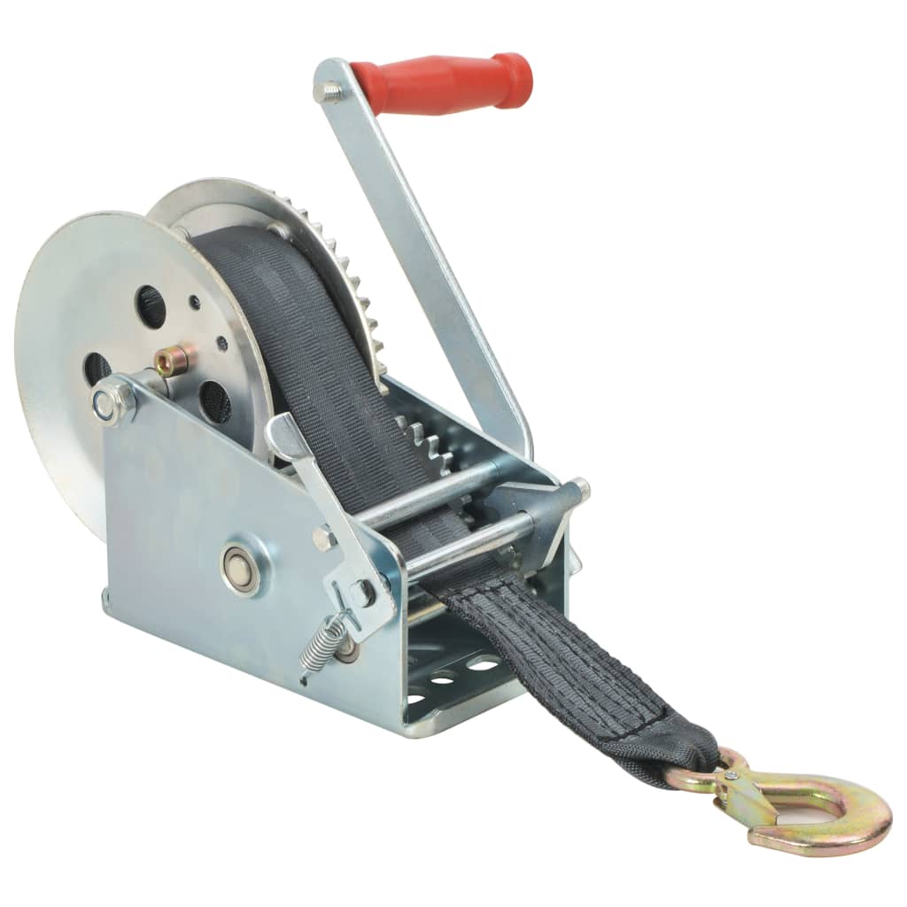 vidaXL Winch with strap 360 kg