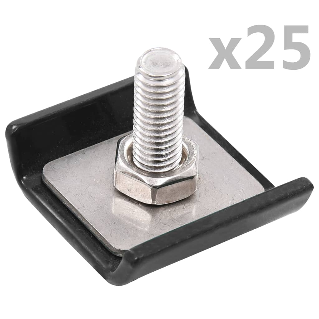 vidaXL Grid Mat Connection 25 sets anthracite