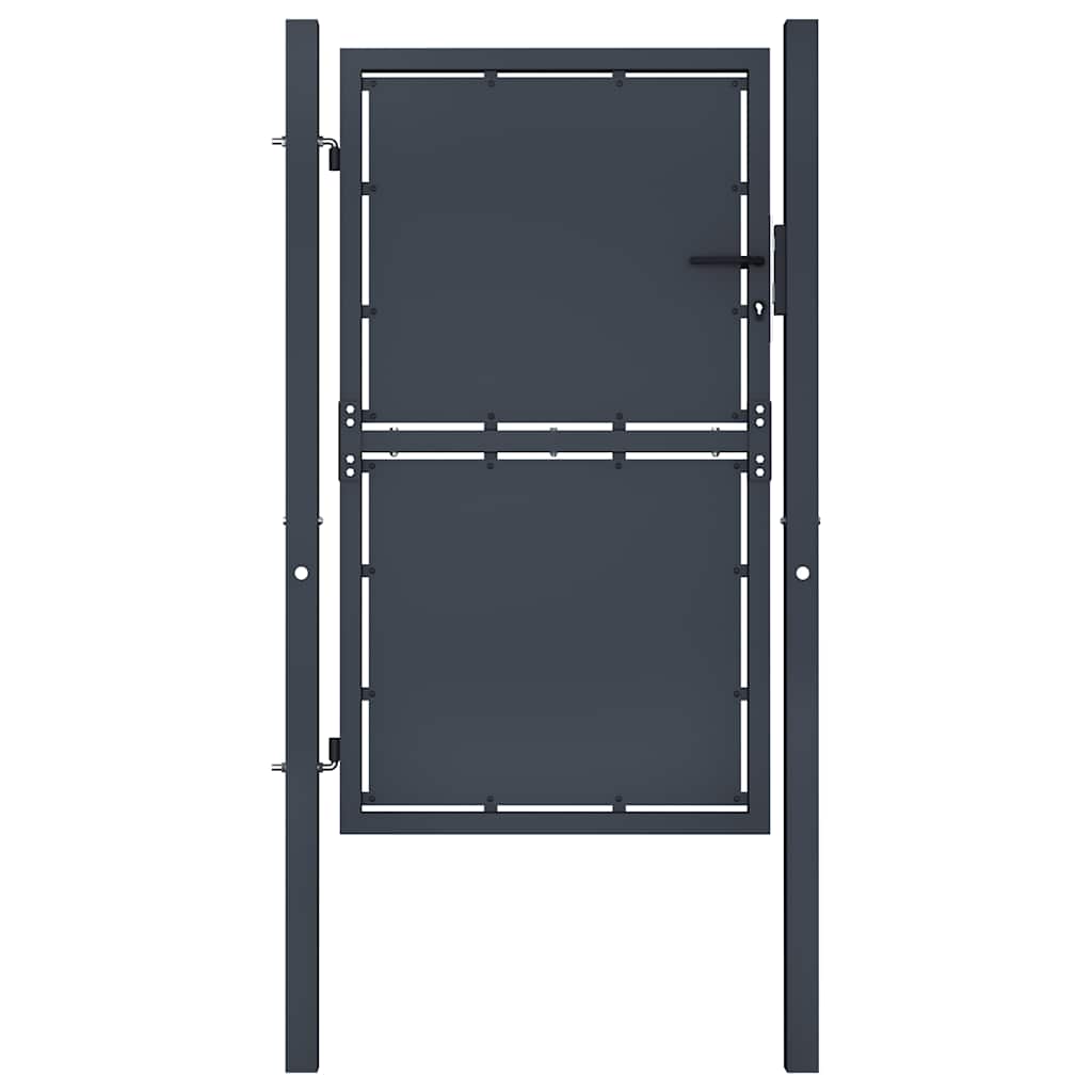 vidaXL Garden Gate Steel 100x75 cm Anthracite