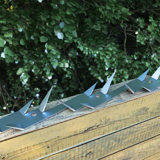 vidaXL Wall Spikes 2 pcs 1 m Steel