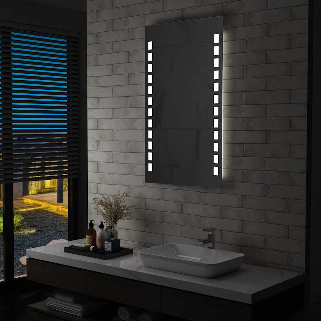 vidaXL Bathroom Mirror LED 60x80 cm