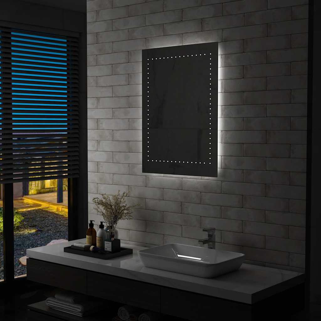 vidaXL LED Bathroom Mirror 60x80 cm