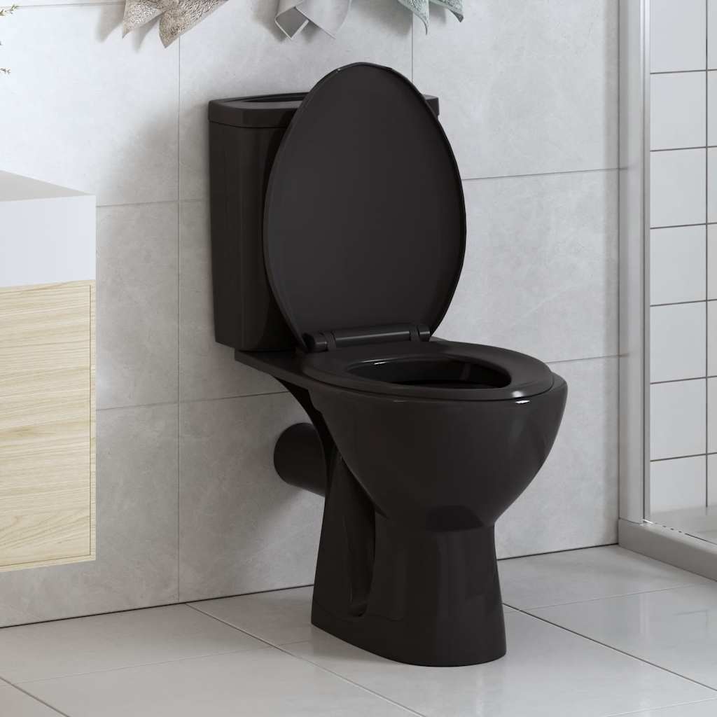 vidaXL Soft-Close Toilet Seat with Quick-Release Design Square White