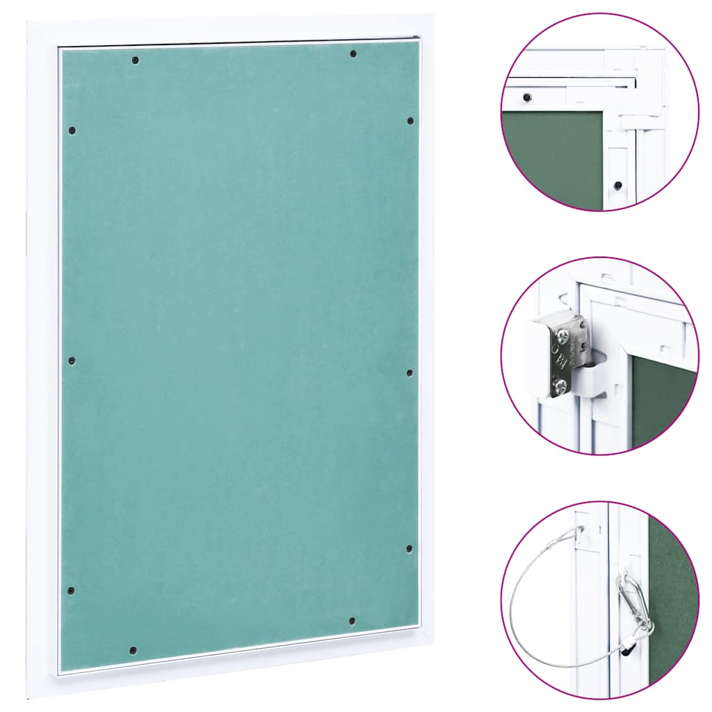 vidaXL Access Panel with Aluminium Frame and Plasterboard 200x200 mm