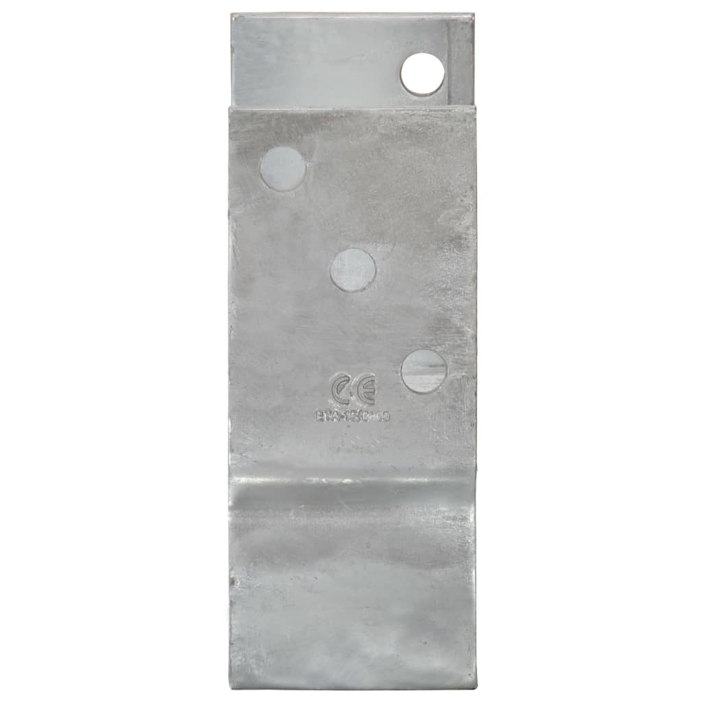 vidaXL Ground Anchors 6 pcs 9x6x15 cm Galvanised Steel Silver-Coloured