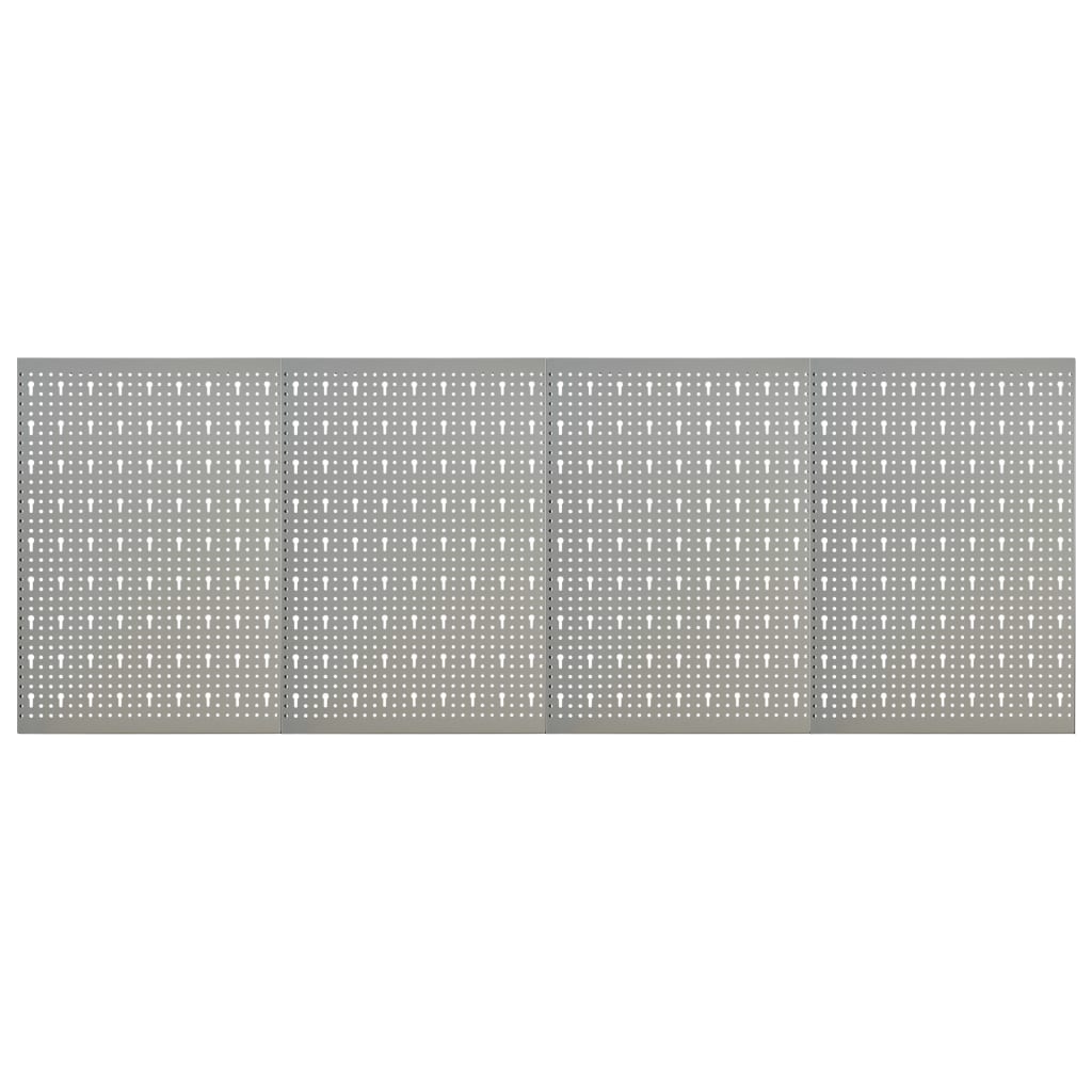 vidaXL Pegboard wall-mounted 3 pcs 40x58 cm steel