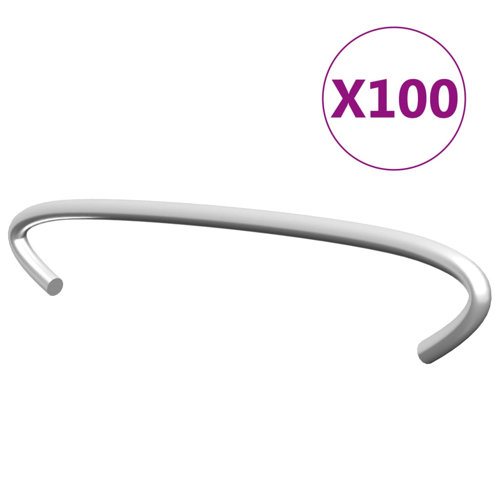vidaXL Gabion Hooks 50 pcs 10 cm Galvanized Steel