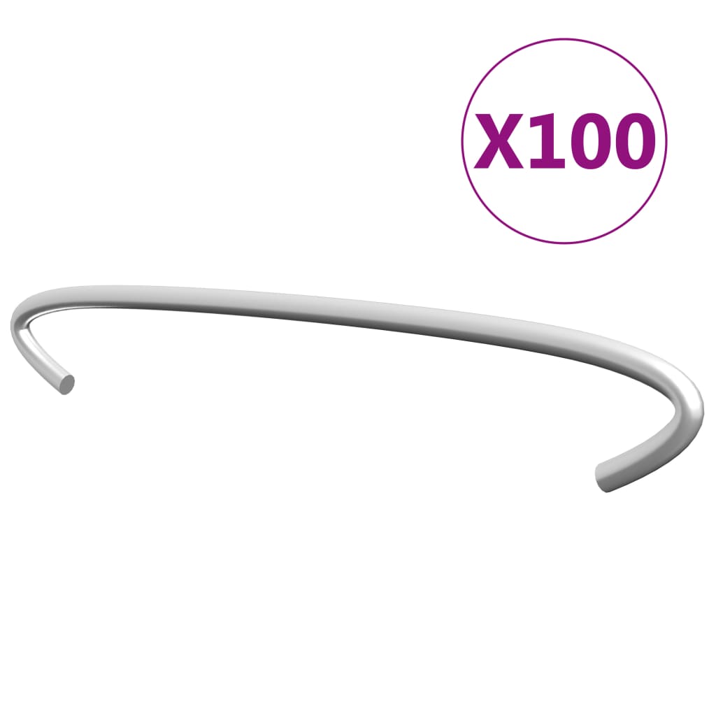 vidaXL Gabion Hooks 50 pcs 10 cm Galvanized Steel