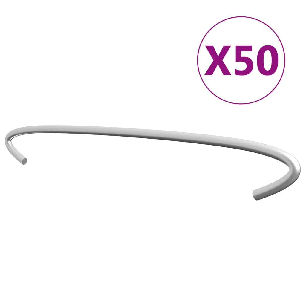 vidaXL Gabion Hooks 50 pcs 10 cm Galvanized Steel