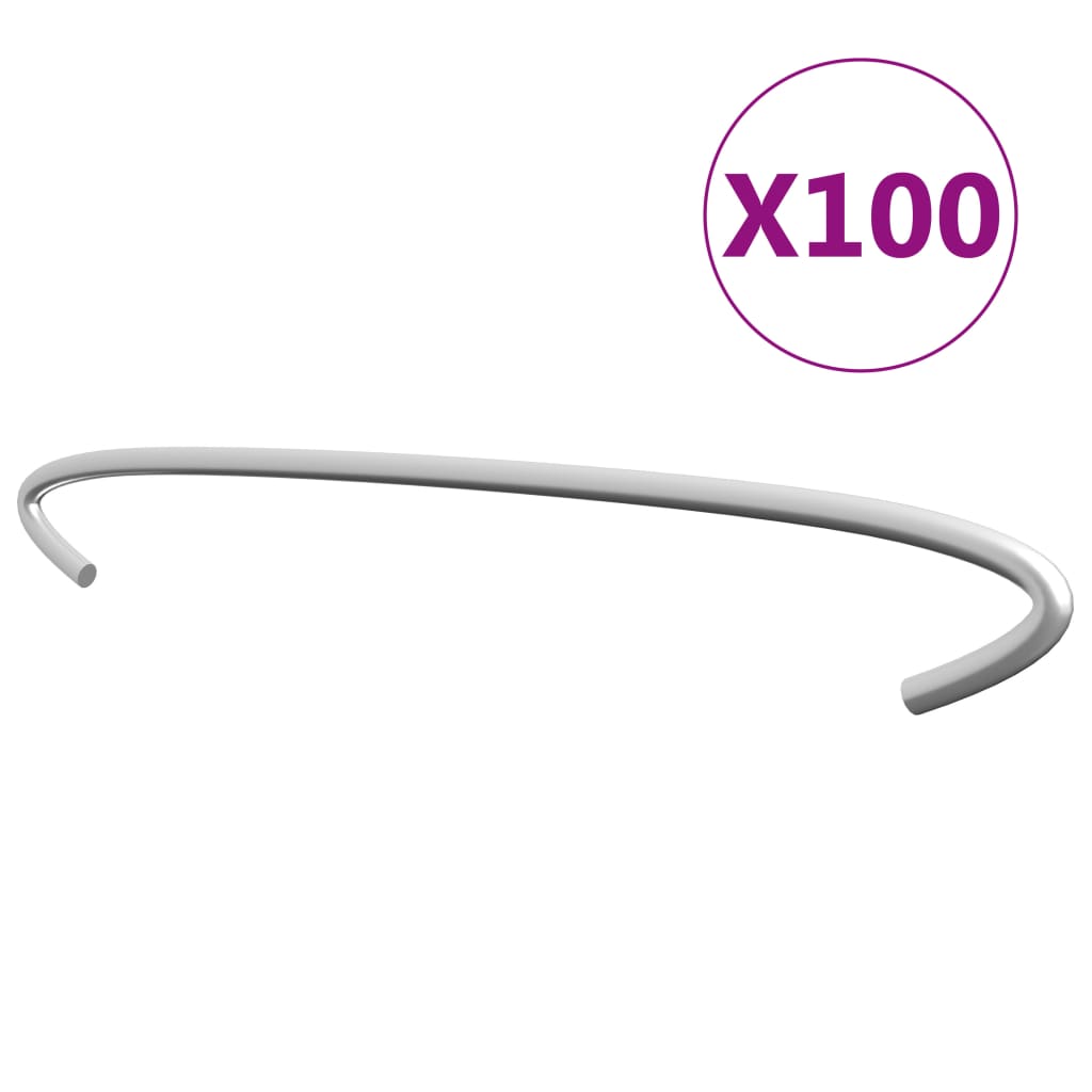 vidaXL Gabion Hooks 50 pcs 10 cm Galvanized Steel