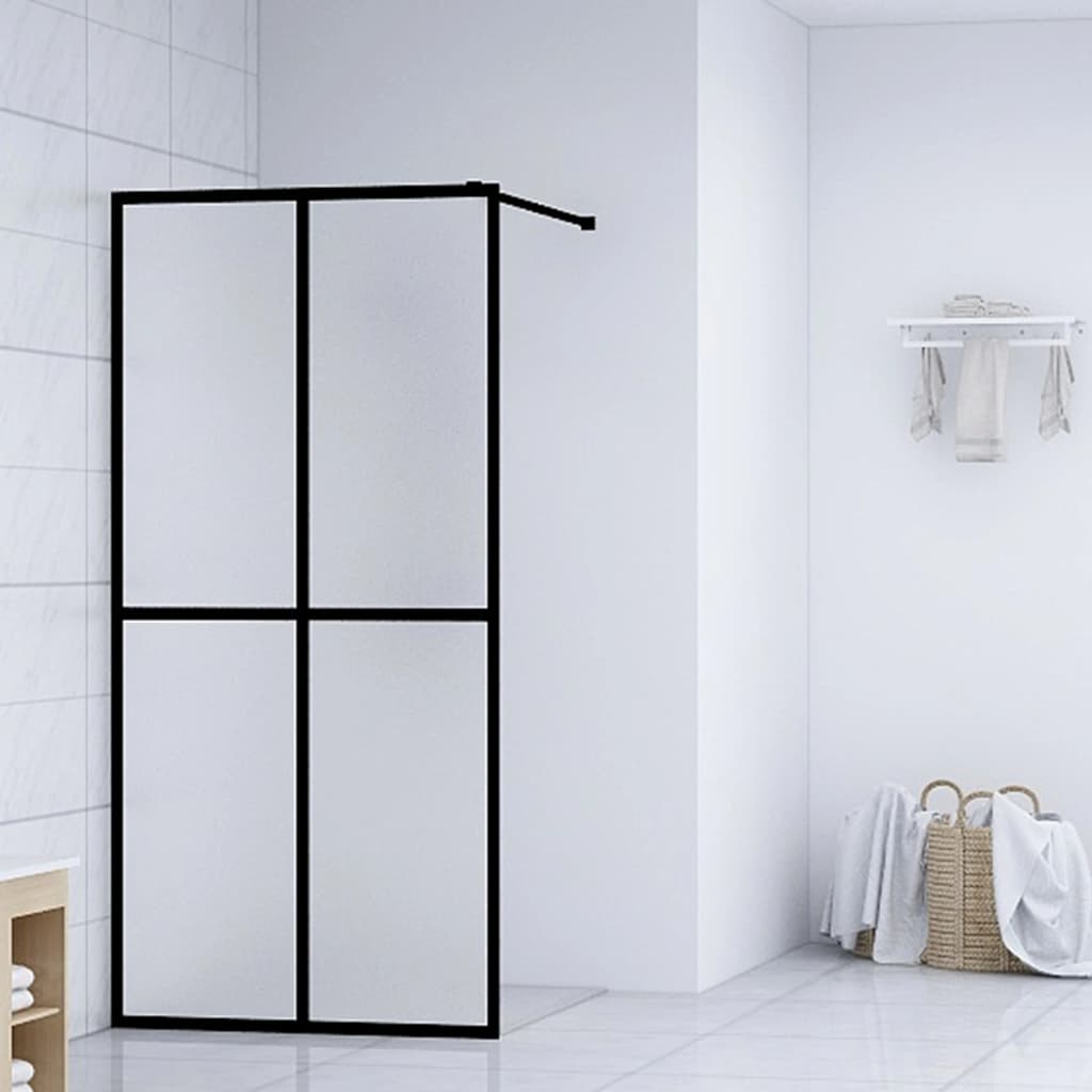 vidaXL Walk-in Shower Screen 80x195 cm Transparent Tempered Glass