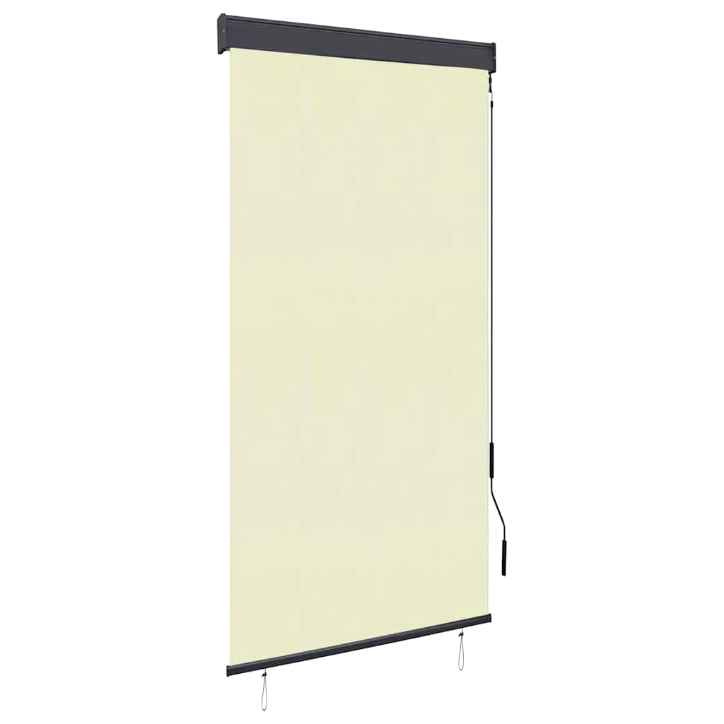 vidaXL Rolgordijn voor buiten 60x250 cm blauw en wit