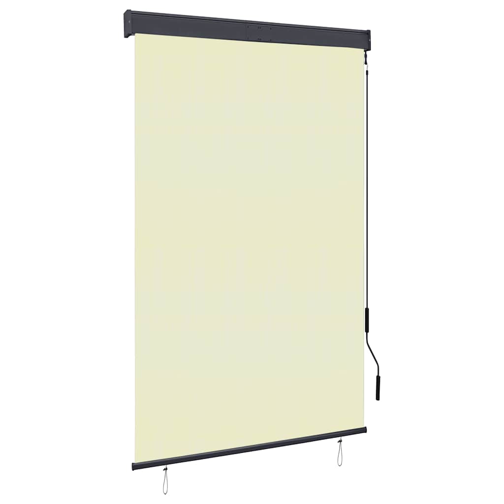 vidaXL Rolgordijn voor buiten 60x250 cm blauw en wit