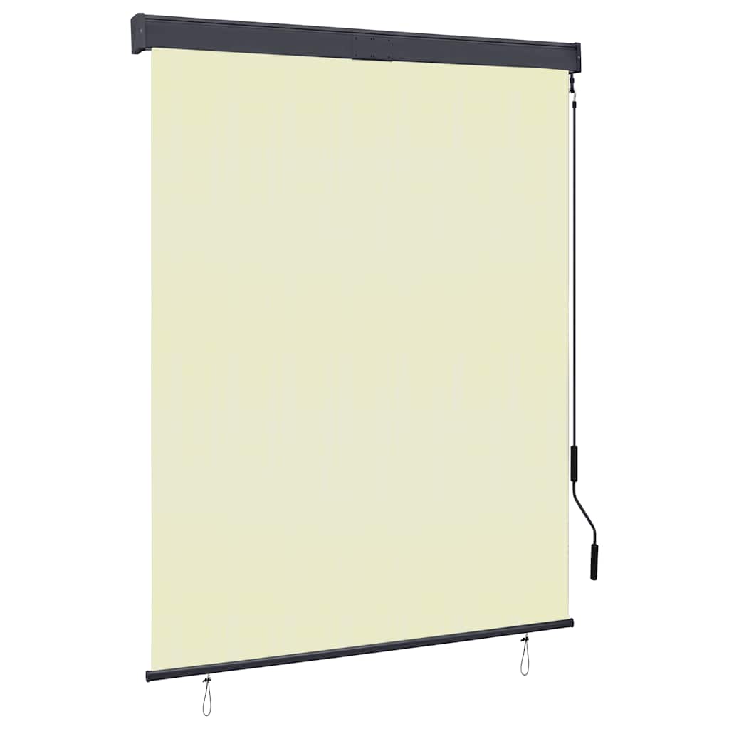 vidaXL Rolgordijn voor buiten 60x250 cm blauw en wit