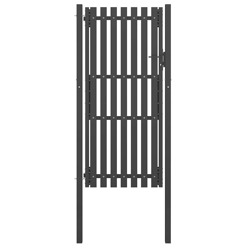 vidaXL Tuinhekpoort staal 100x75 cm antraciet