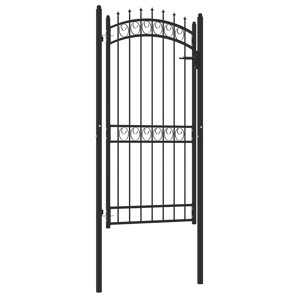 vidaXL Spear Top Gate 103x97 cm Steel Green