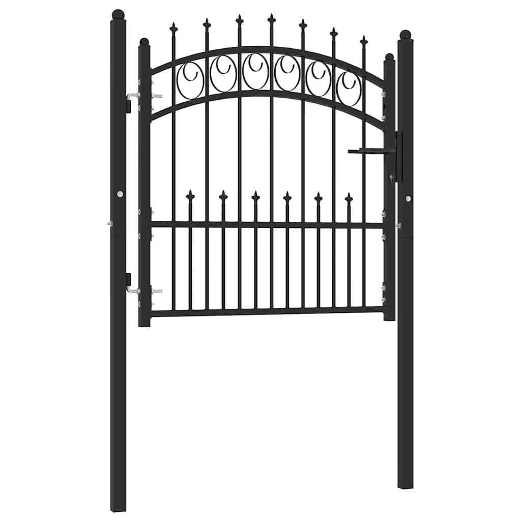 vidaXL Poort met speerpunten 104x97 cm staal groen