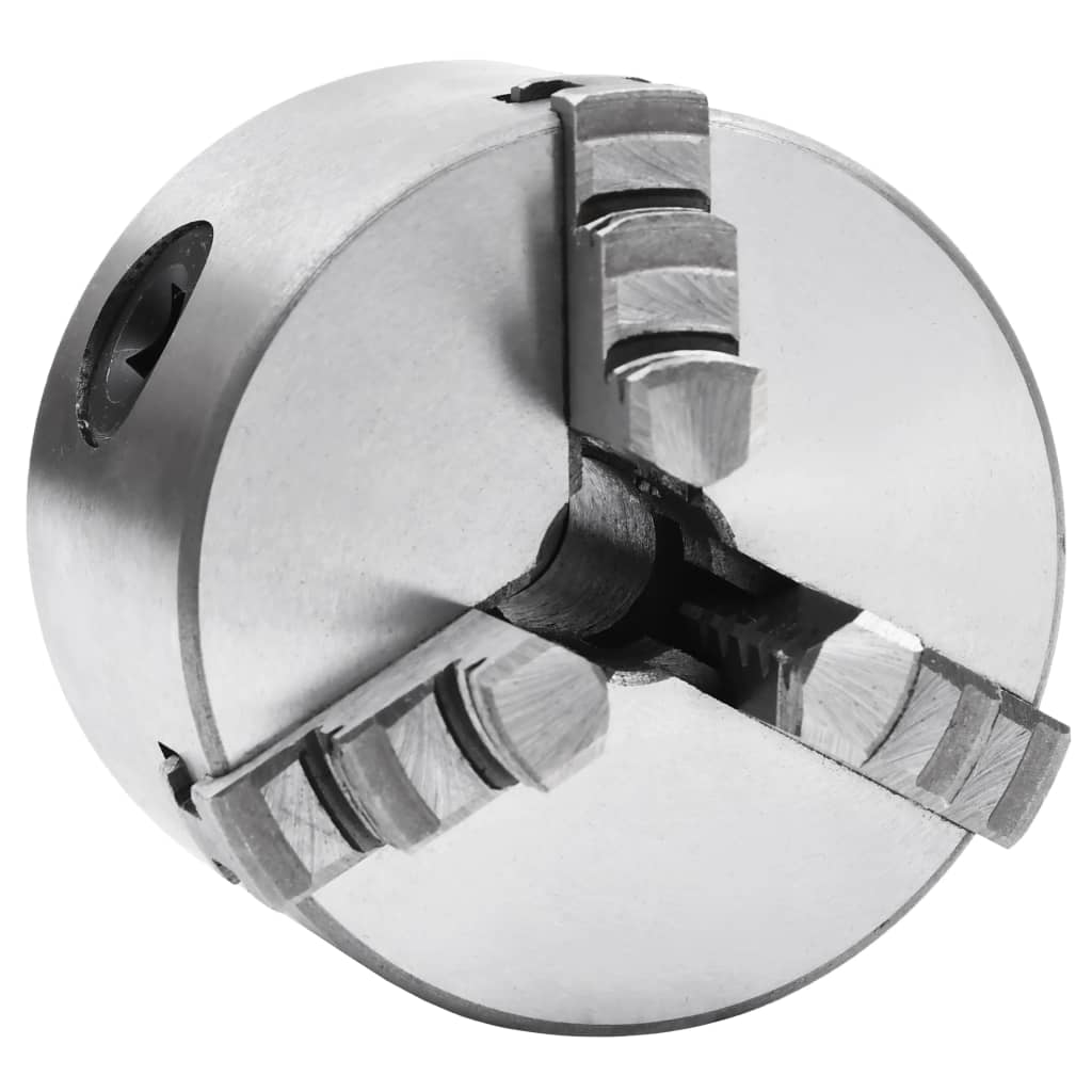 vidaXL 3-Jaw Self-Centering Lathe Chuck 80 mm Steel