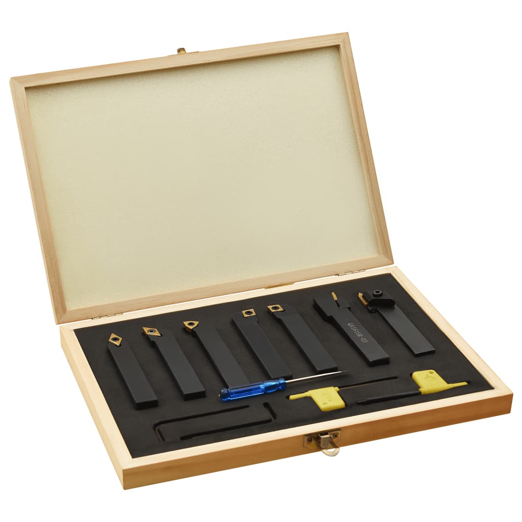 vidaXL 12-delige Draaigereedschapsset set indexeerbaar 70 mm 8x8 mm