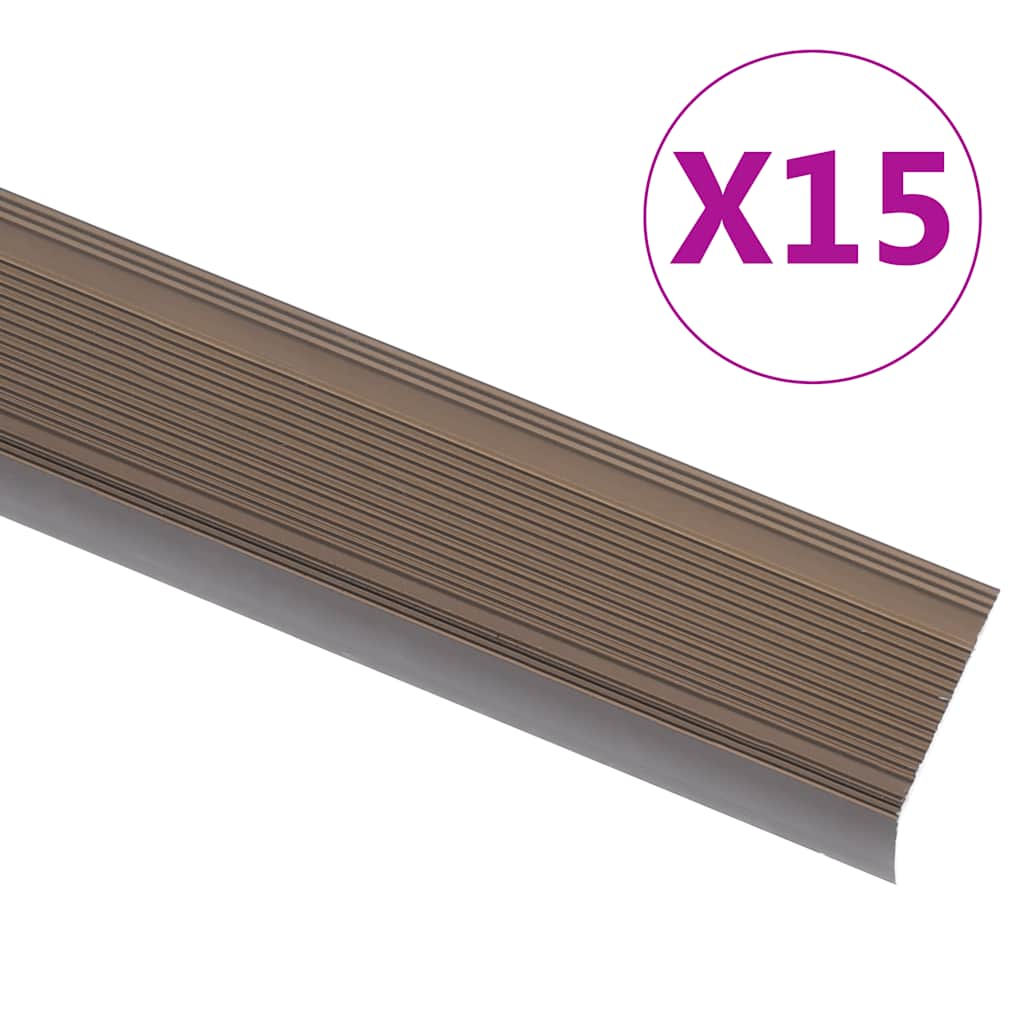 vidaXL Trapneuzen L-vormig 5 st 90 cm aluminium zilverkleurig