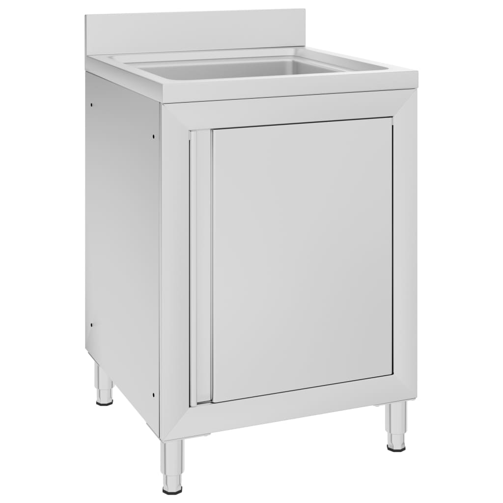 vidaXL Papier peint commercial 60x60x96 cm acier inoxydable