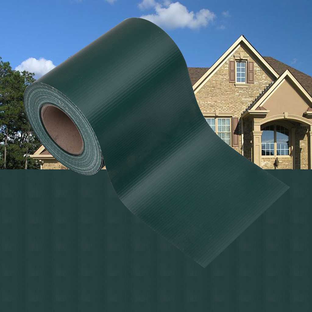 vidaXL Tuinscherm 35x0,19 m PVC groen