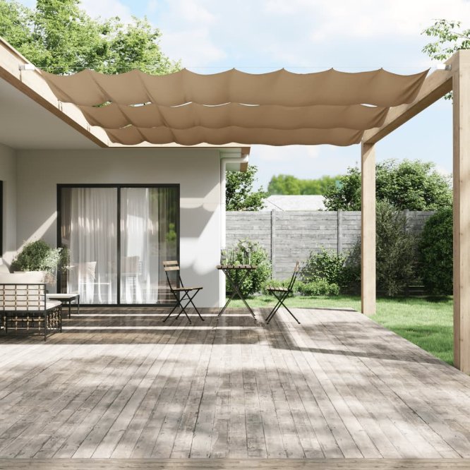 vidaXL Vertical Awning 140x270 cm Oxford fabric white