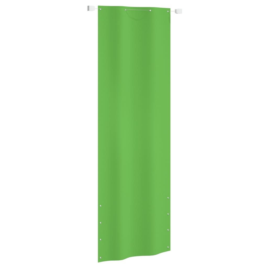vidaXL Balcony Screen 80x240 cm oxford fabric light green