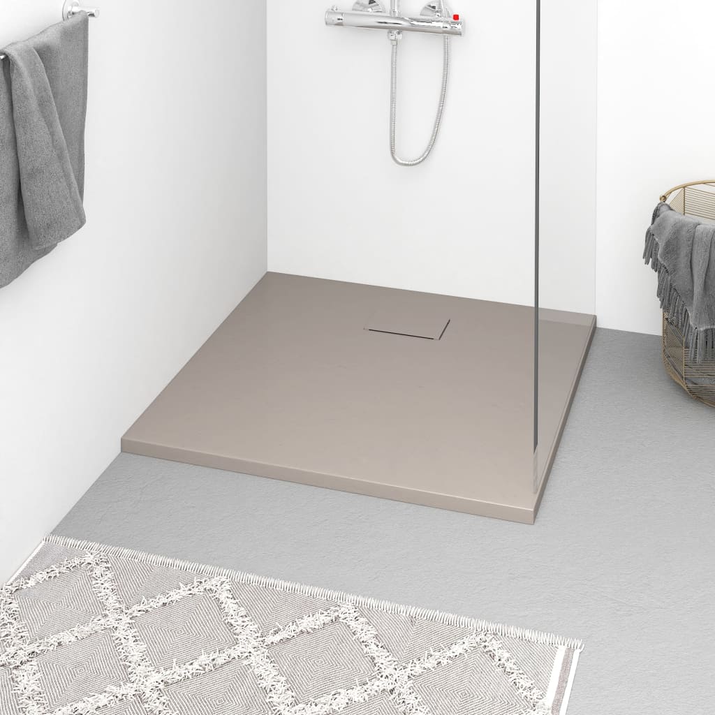 vidaXL Shower Tray 80x80 cm SMC White