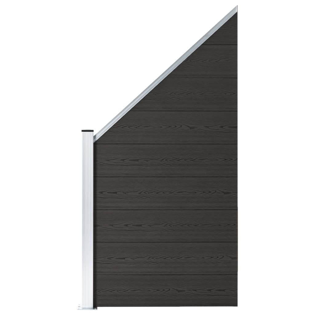vidaXL Fence Panel 180x186 cm HKC black