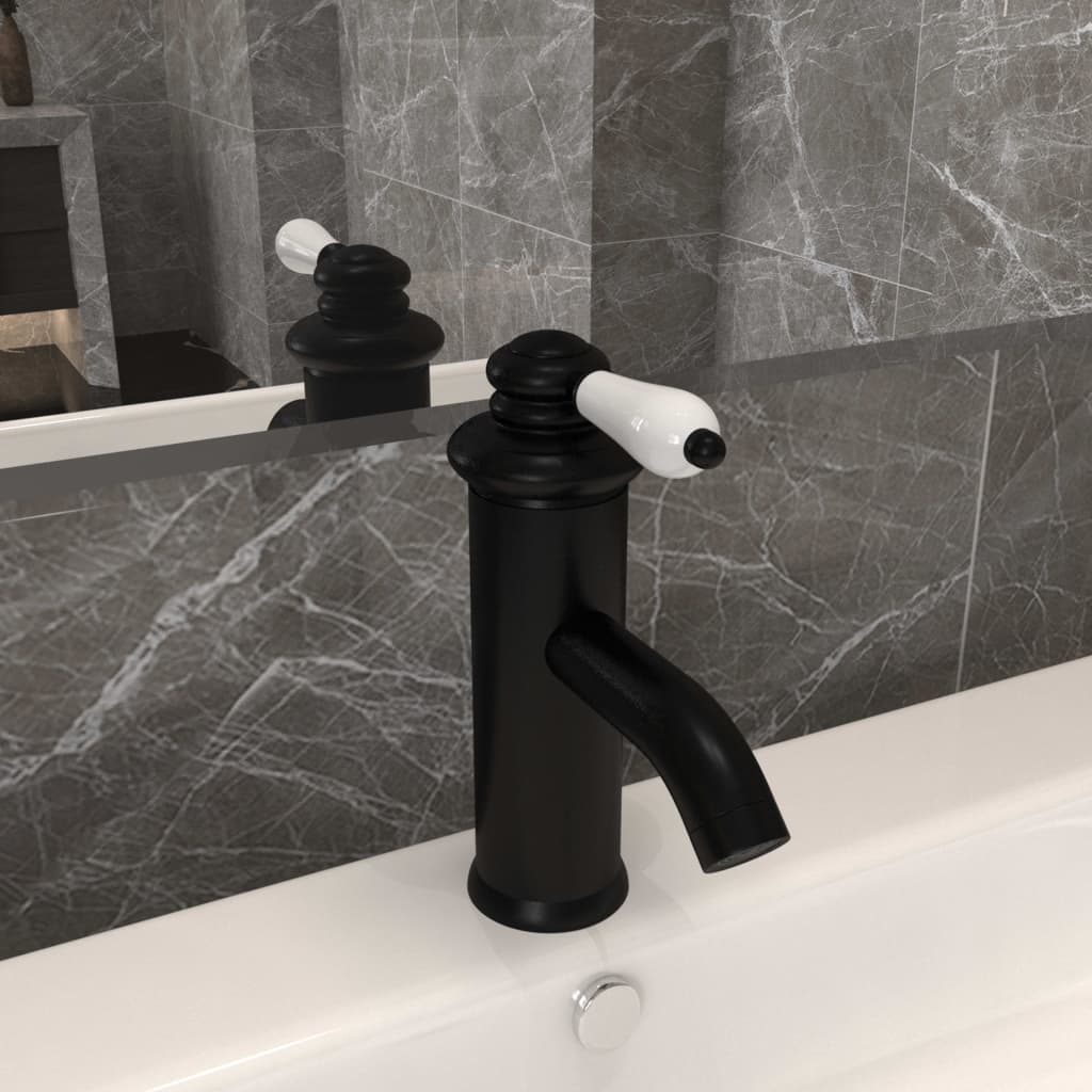 vidaXL Basin mixer 130x180 mm chrome-plated