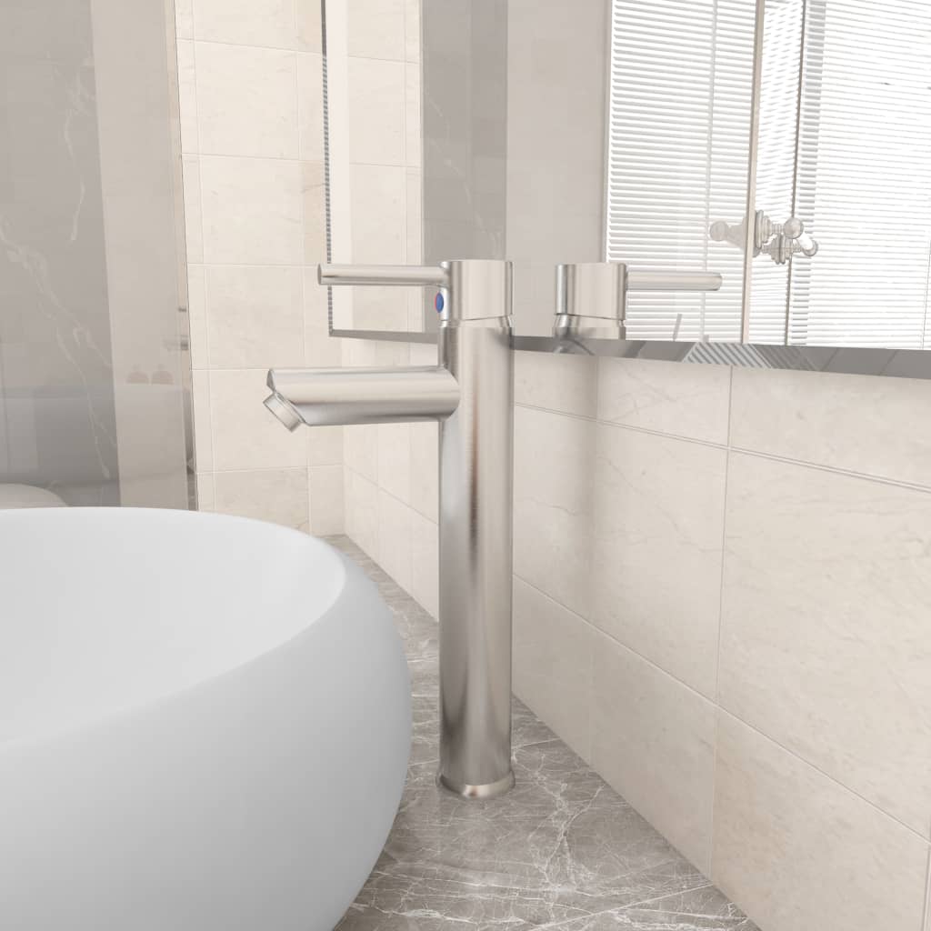 vidaXL Bathroom mixer tap brass