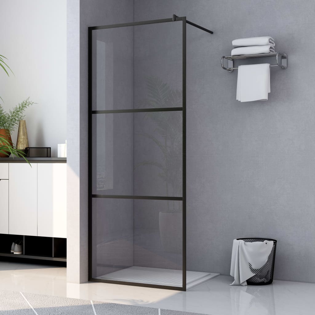 vidaXL Walk-in Shower Screen Transparent 80x195 cm ESG Glass