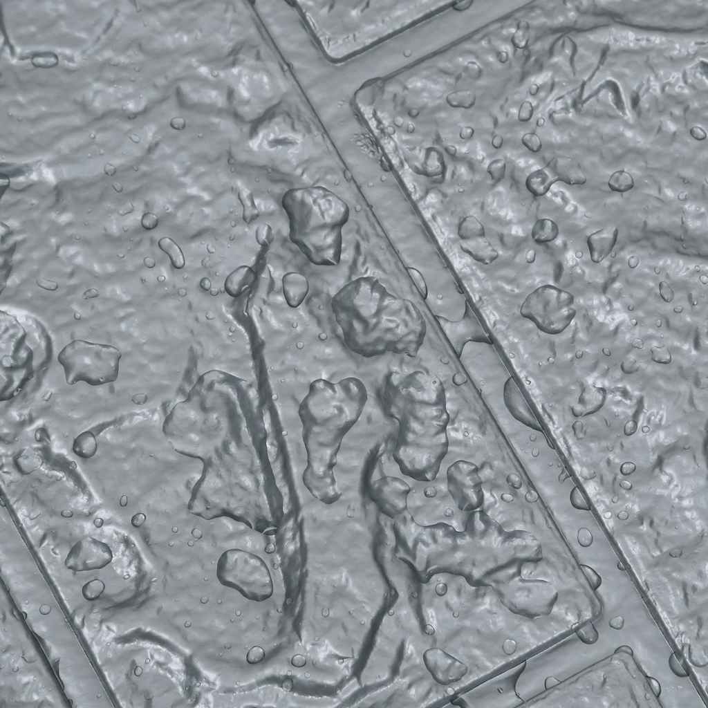vidaXL 3D-behang zelfklevend 20 st bakstenen antracietkleurig