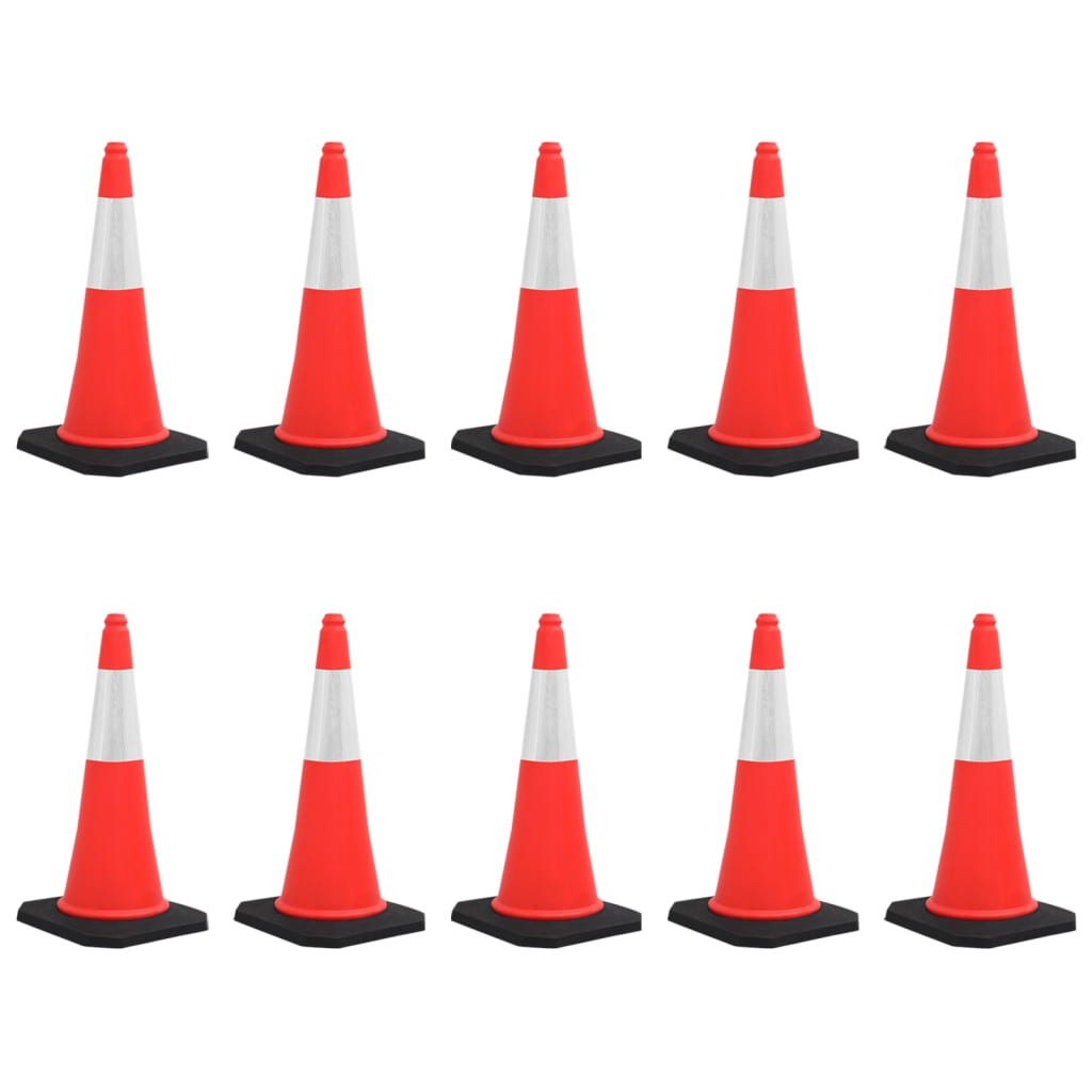 vidaXL Traffic Cones with Heavy Base 4 pcs Reflective 50 cm