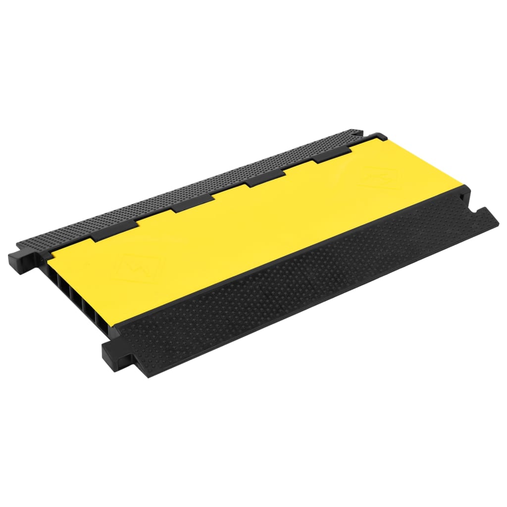 vidaXL Cable Protector Ramp 1 Channel 100 cm Rubber