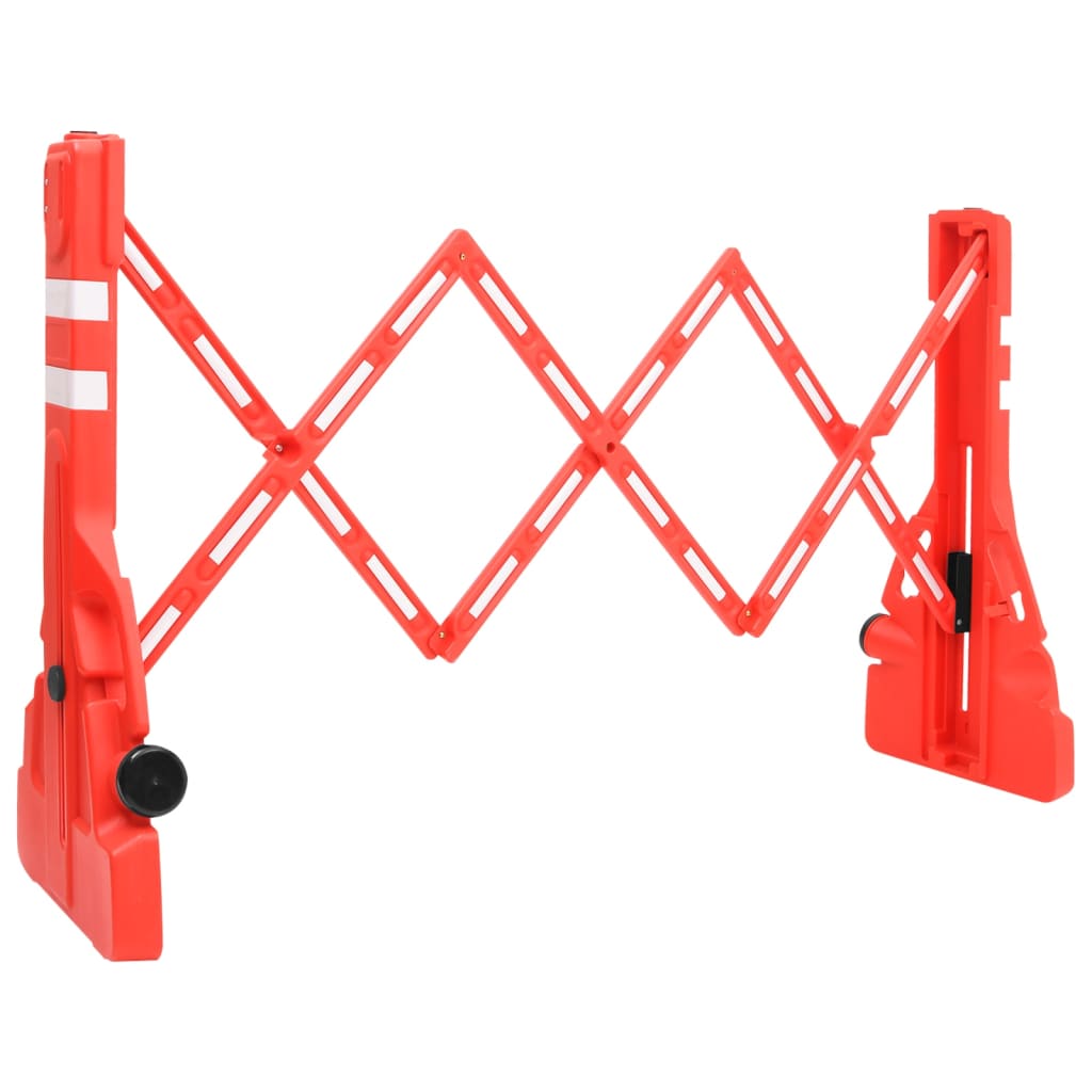 vidaXL Folding Traffic Barrier 250x38x96 cm Yellow and Black