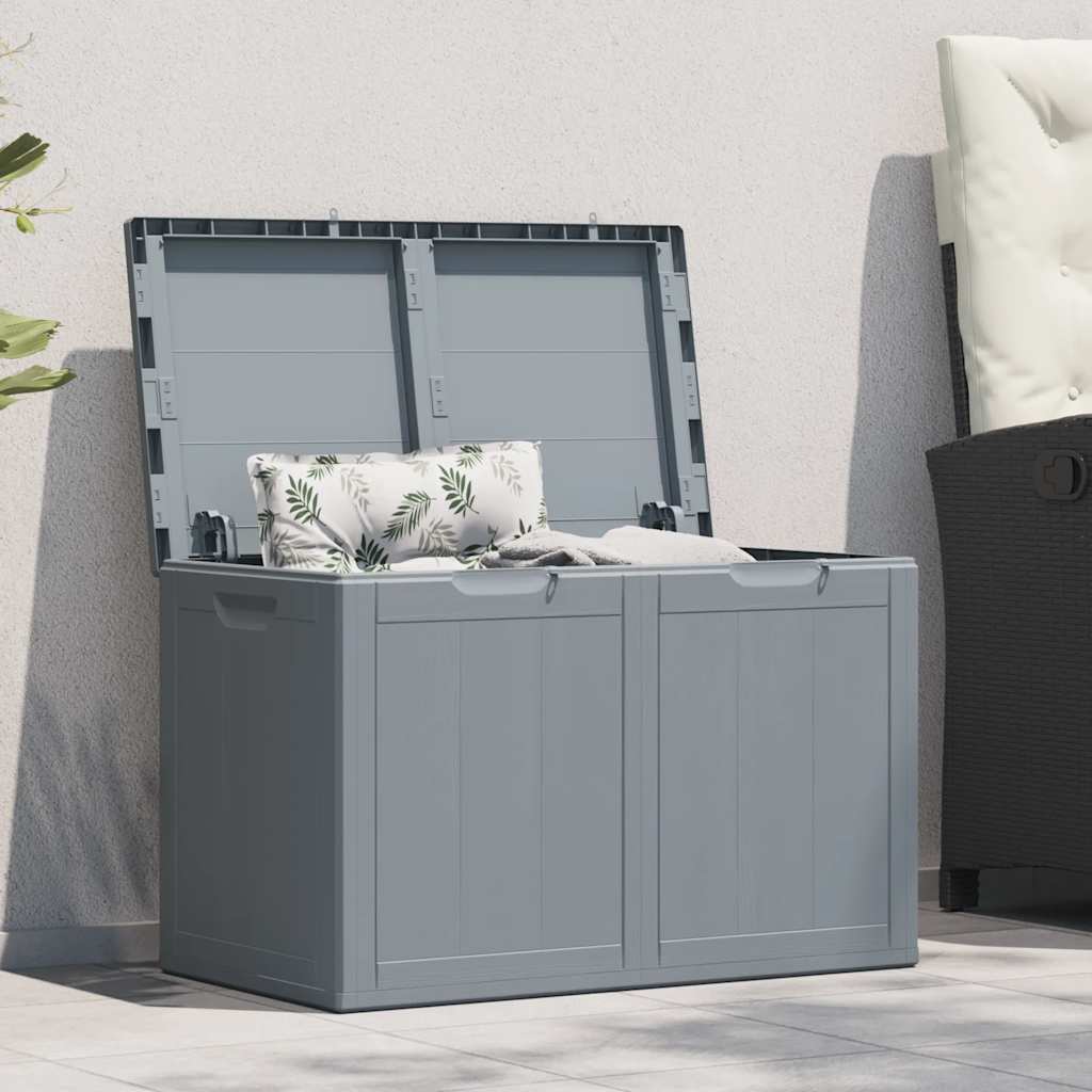 vidaXL Tuinbox 90 L PP rattan zwart