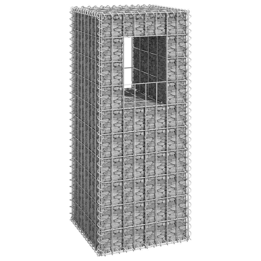 vidaXL Gabion poles 2 pcs 40x40x60 cm iron