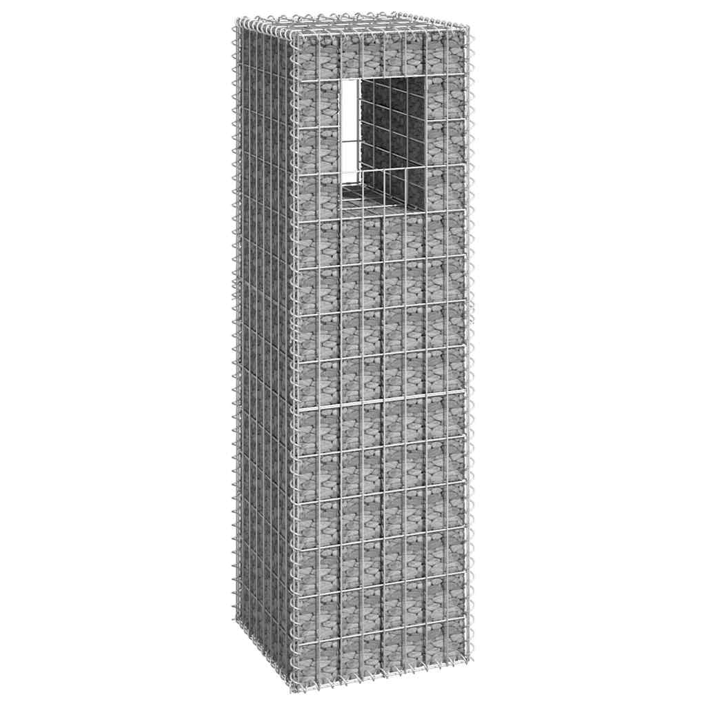 vidaXL Gabion poles 2 pcs 40x40x60 cm iron
