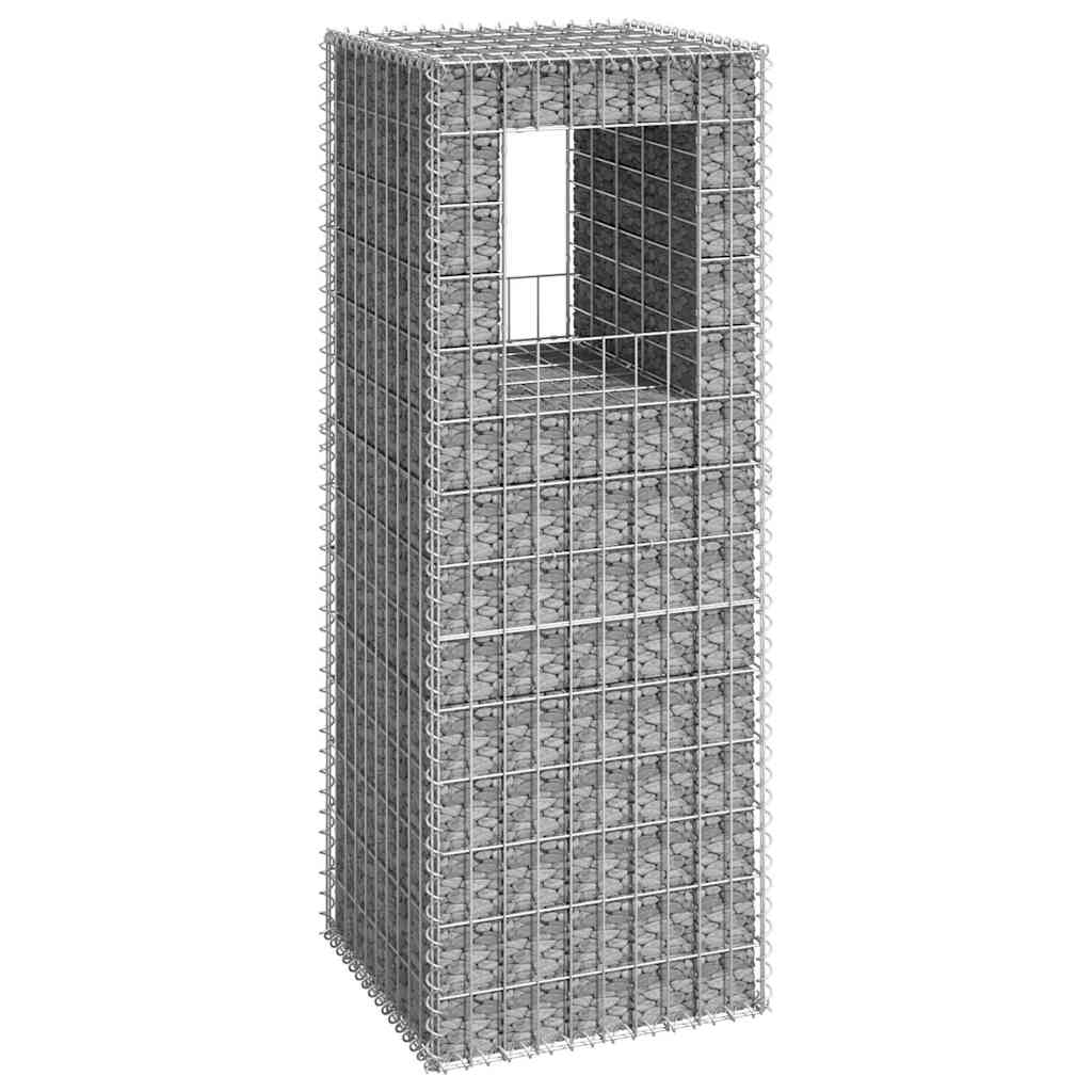 vidaXL Gabion poles 2 pcs 40x40x60 cm iron