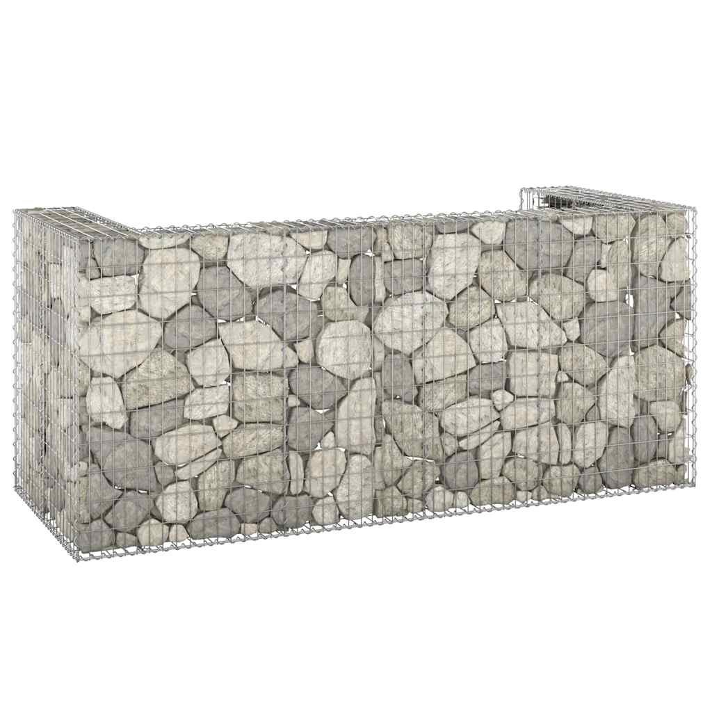 vidaXL Schanskorf voor container 110x100x110 cm gegalvaniseerd staal
