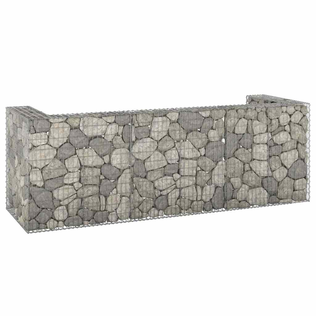 vidaXL Schanskorf voor container 110x100x110 cm gegalvaniseerd staal