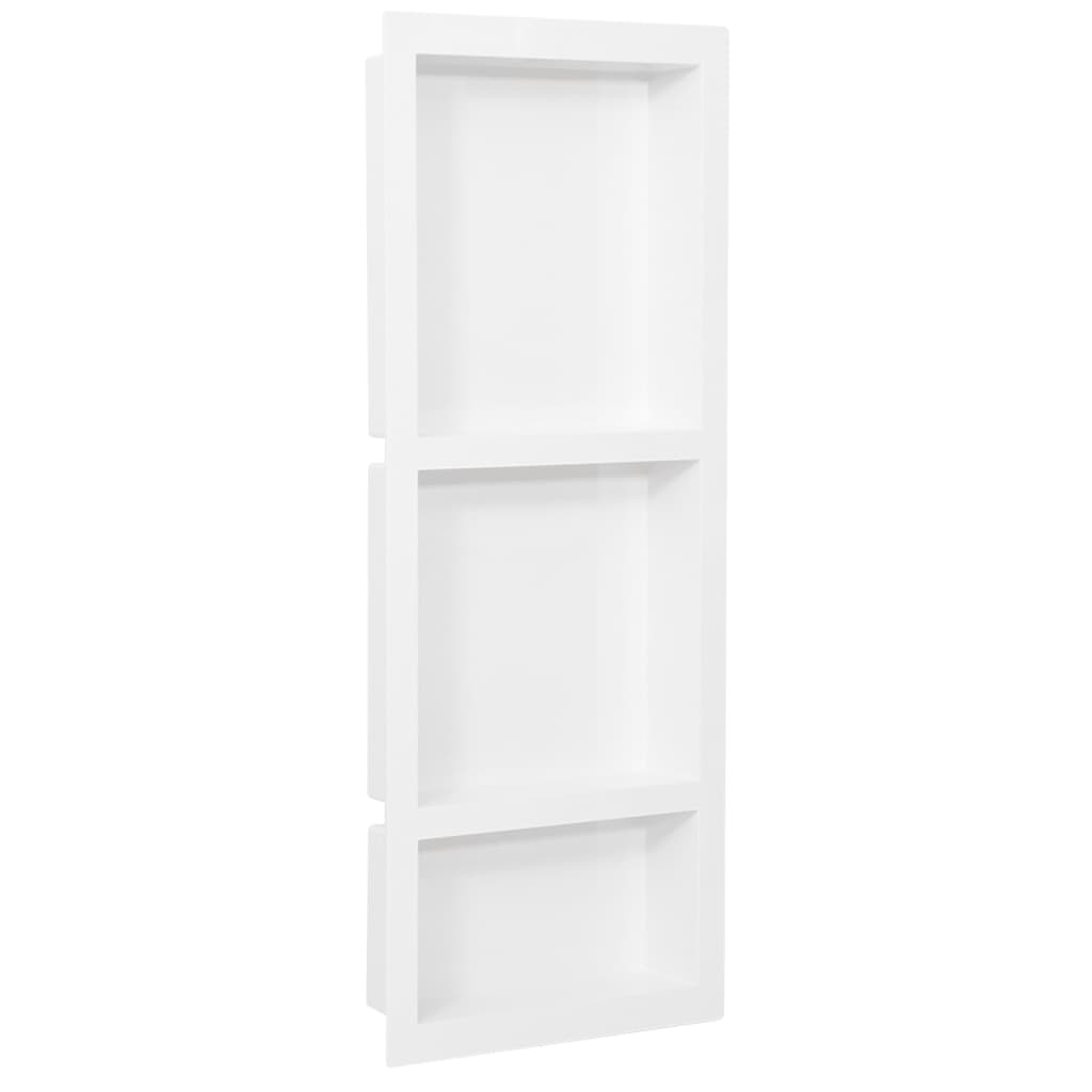 vidaXL Shower Niche 41x36x10 cm Matte Grey