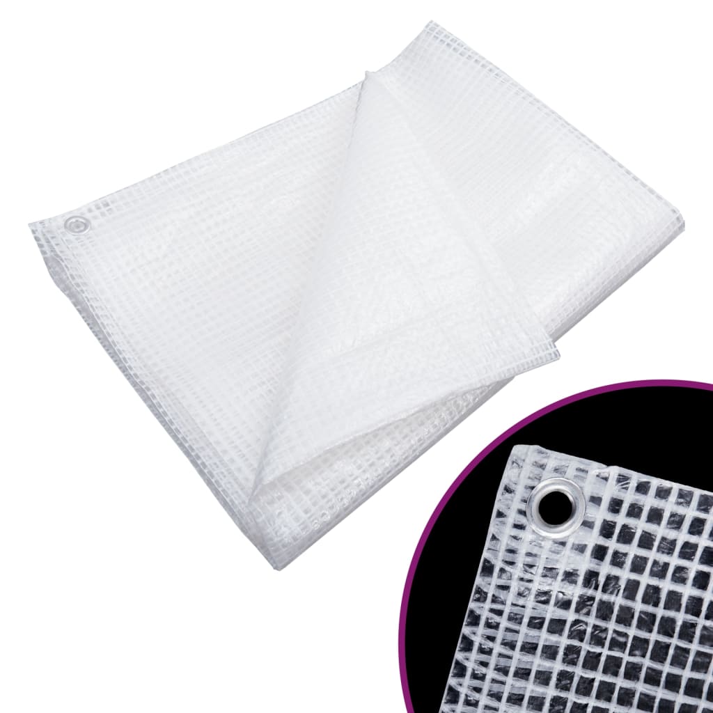 vidaXL Dekzeil leno 140 g/m² 2x3 m wit