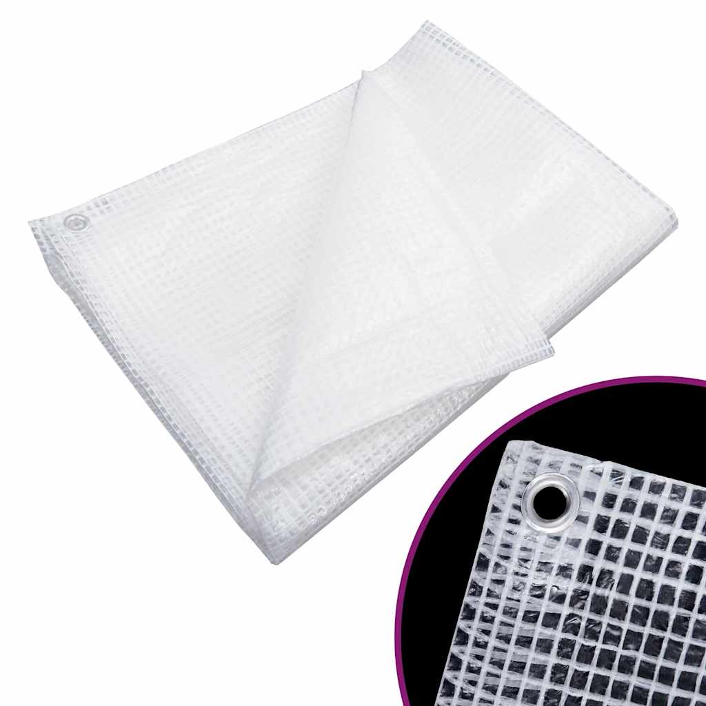 vidaXL Dekzeil leno 140 g/m² 2x3 m wit
