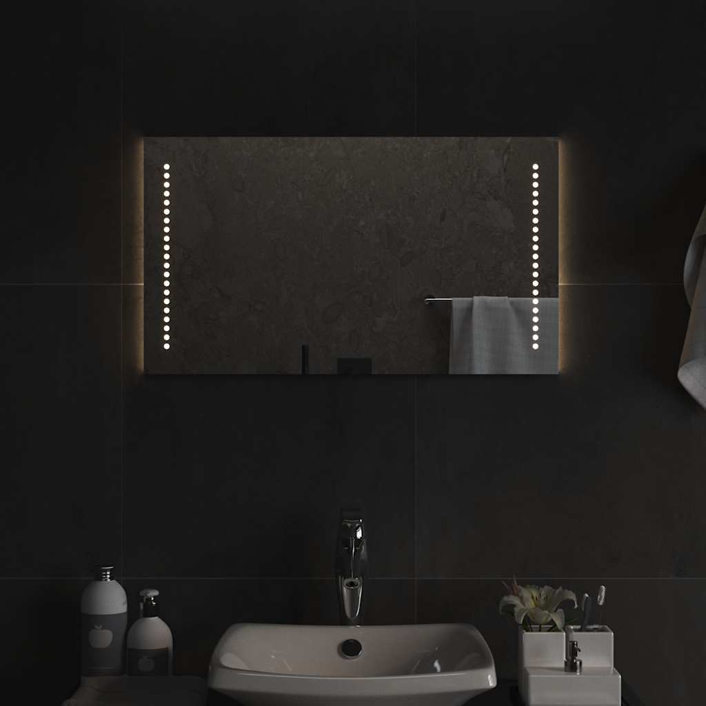 vidaXL Bathroom Mirror LED 40x20 cm