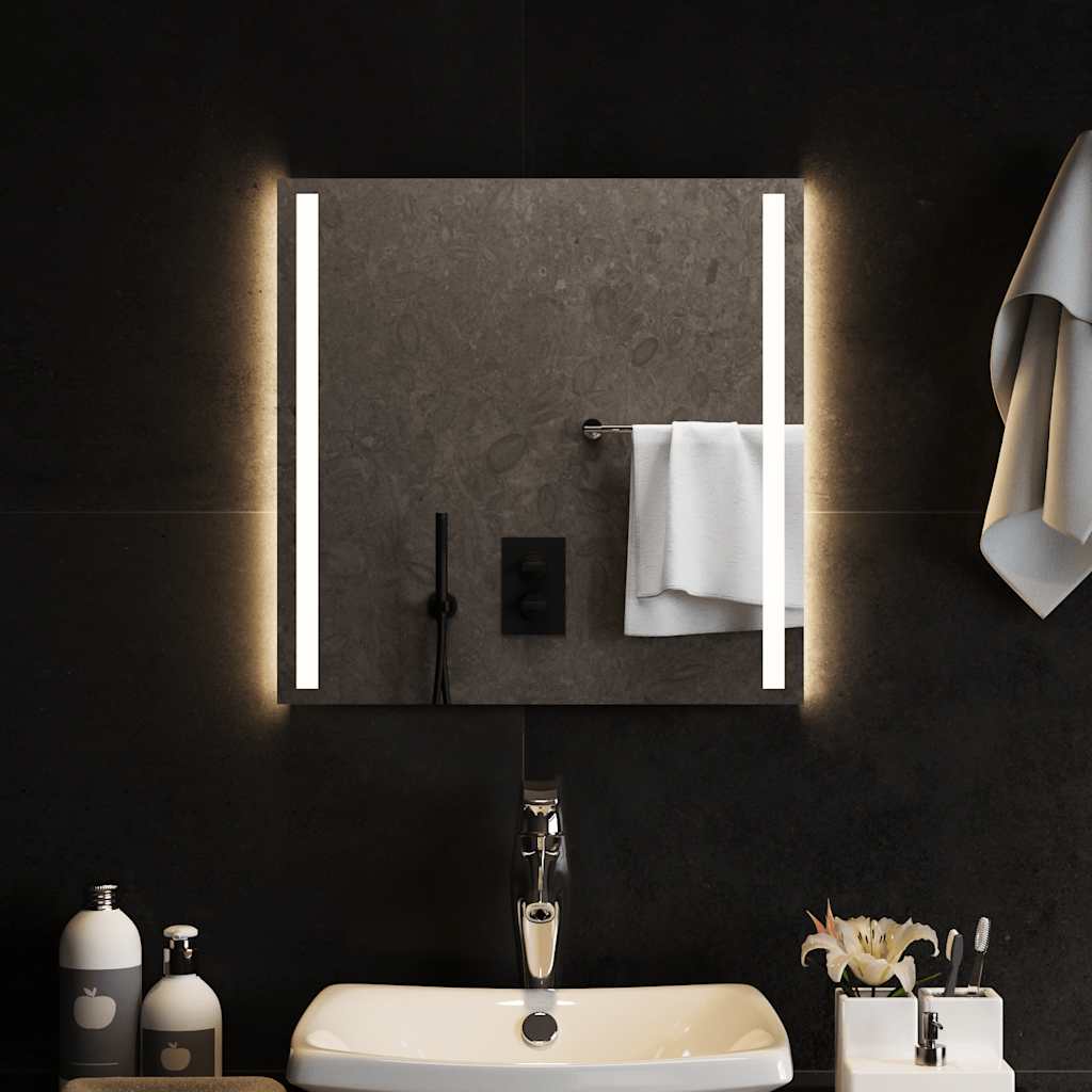 vidaXL Bathroom Mirror LED 30x30 cm